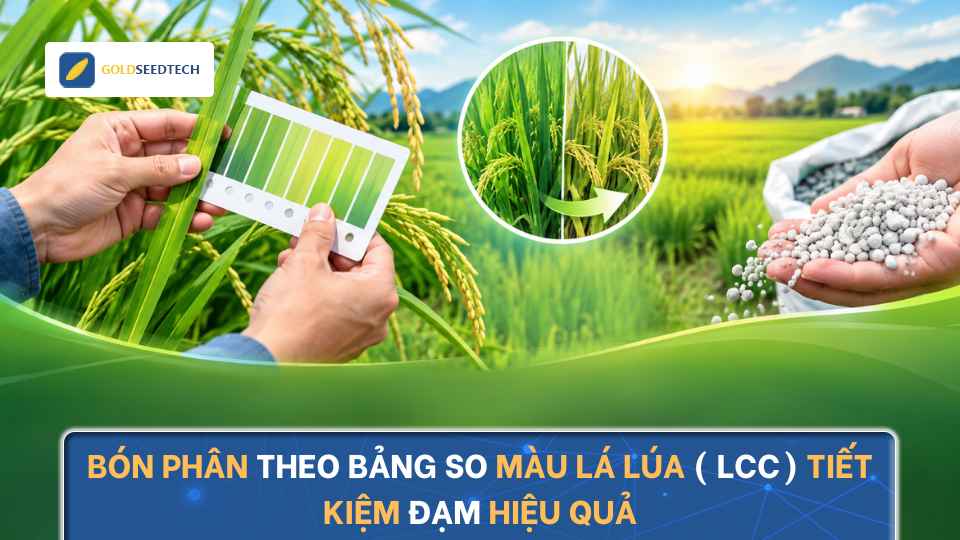 Bón Phân Theo Bảng So Màu Lá Lúa (LCC) Tiết Kiệm Đạm Hiệu Quả