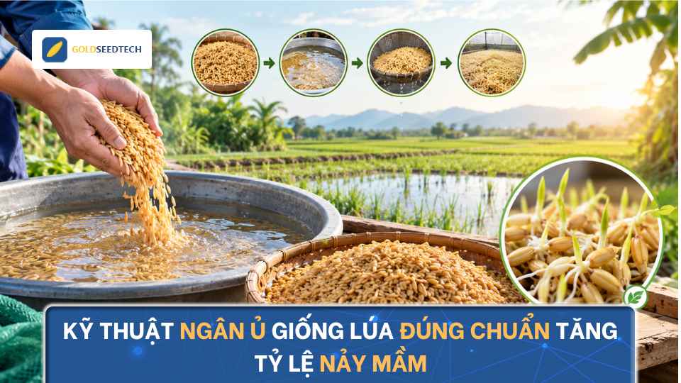 Kỹ Thuật Ngâm Ủ Giống Lúa Đúng Chuẩn, Tăng Tỷ Lệ Nảy Mầm