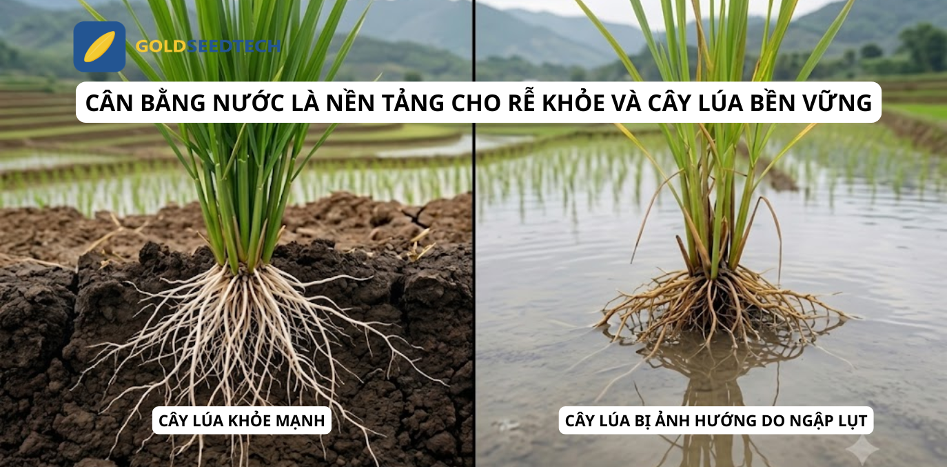 Tìm hiểu mối liên hệ giữa nước và rễ lúa