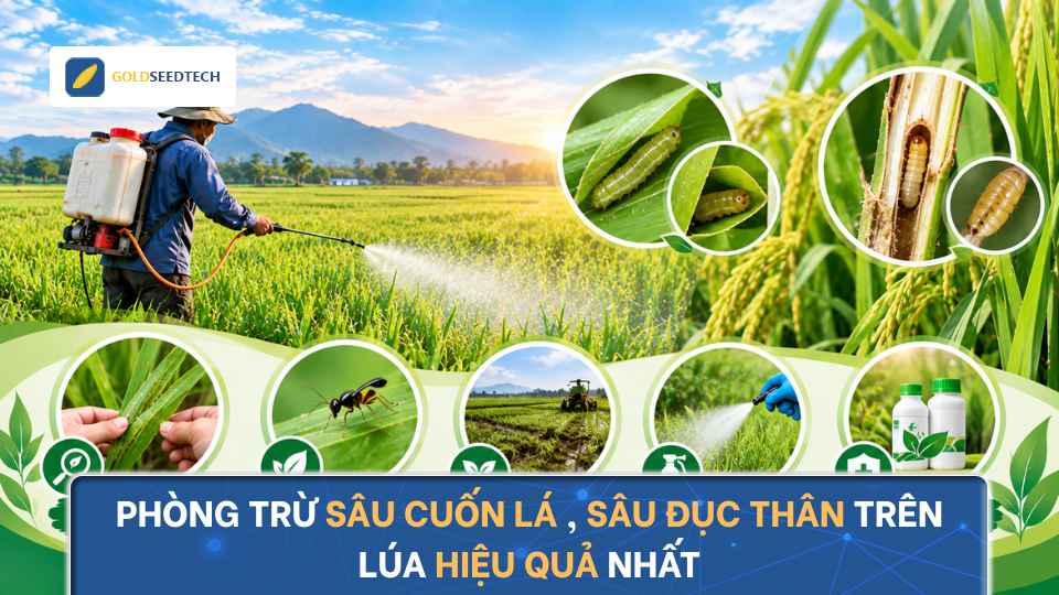 Phòng Trừ Sâu Cuốn Lá, Sâu Đục Thân Trên Lúa Hiệu Quả Nhất