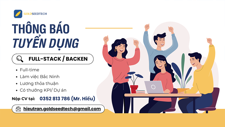 Tuyển dụng Full-stack / Backend - Chế độ lương thưởng hấp dẫn