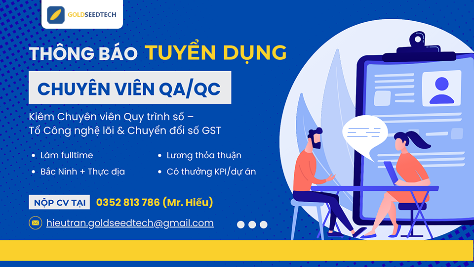 Tuyển Dụng Chuyên Viên QA/QC – Làm Việc Tại Bắc Ninh